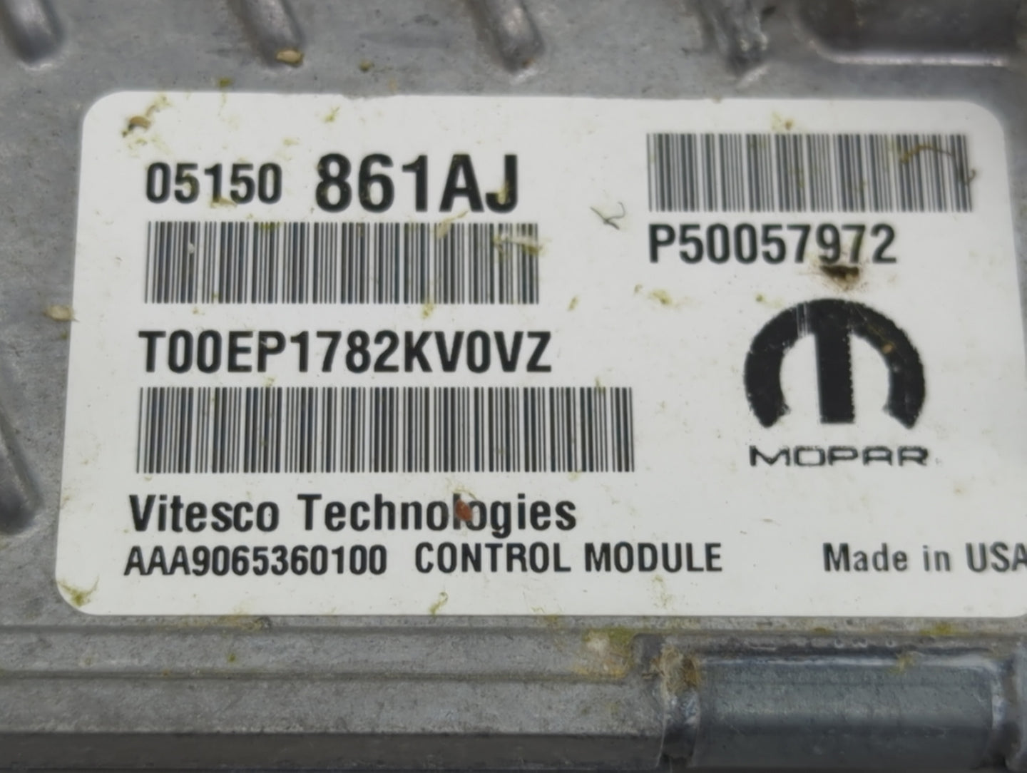 2020-2022 Jeep Wrangler PCM Engine Control Computer ECU ECM PCU OEM P/N:05150861AJ P50057972 Fits Fits 2019 2020 2021 2022 O