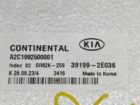 2024 Kia Forte PCM Engine Control Computer ECU ECM PCU OEM P/N:39199-2E036 A2C1992500001, SIM2K-259 Fits OEM Used Auto Parts