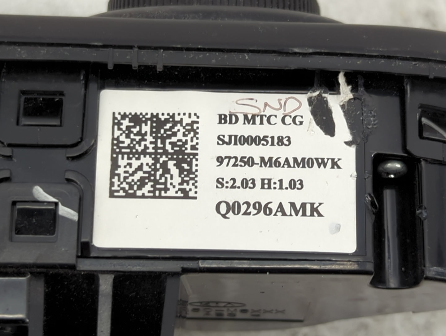 2022 Kia Forte Climate Control Module Temperature AC/Heater Replacement P/N:97250-M6AM0WK 97250-M6EM0WK Fits OEM Used Auto P