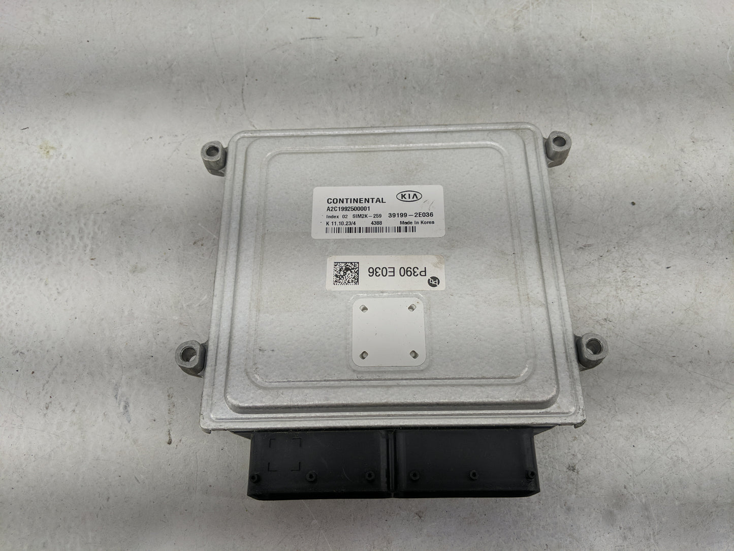 2024 Kia Forte PCM Engine Control Computer ECU ECM PCU OEM P/N:39199-2E036 A2C1992500001, SIM2K-259 Fits OEM Used Auto Parts