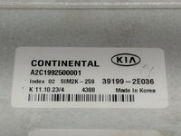 2024 Kia Forte PCM Engine Control Computer ECU ECM PCU OEM P/N:39199-2E036 A2C1992500001, SIM2K-259 Fits OEM Used Auto Parts