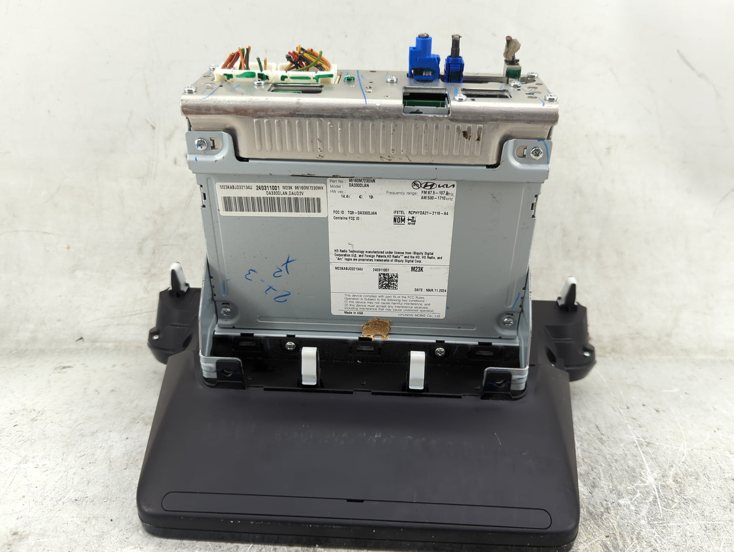 2022 Kia Forte Radio AM FM Cd Player Receiver Replacement P/N:96160M7230WK DA330DLAN, TQ8-DA330DJAN Fits OEM Used Auto Parts