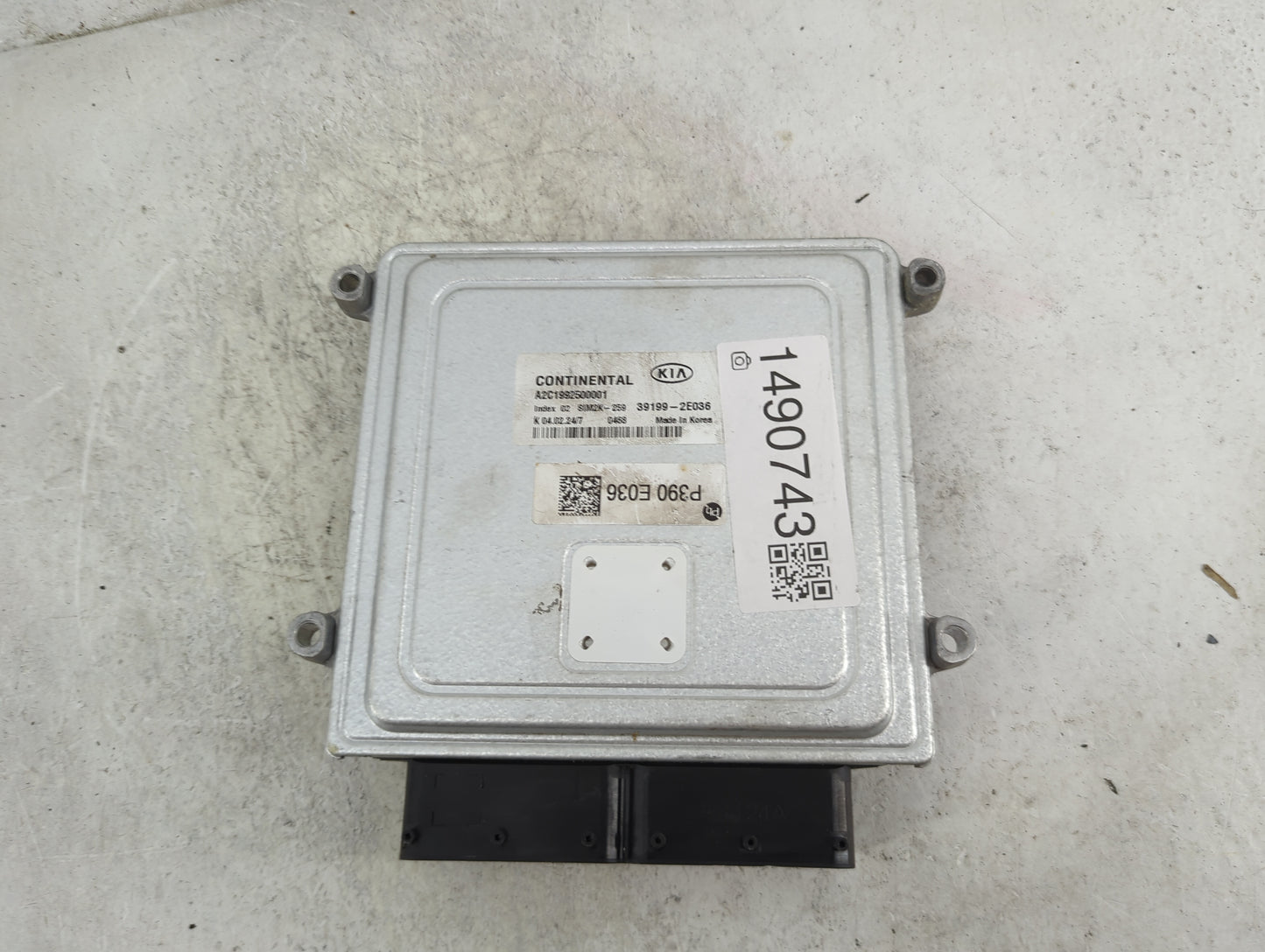 2024 Kia Forte PCM Engine Control Computer ECU ECM PCU OEM P/N:A2C1992500001 39199-2E036, SIM2K-259 Fits OEM Used Auto Parts
