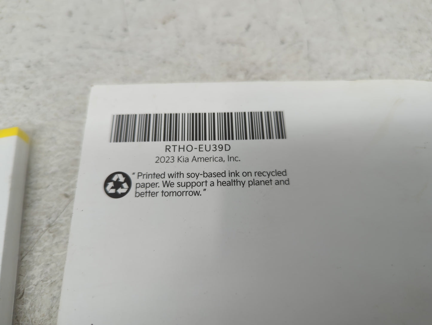 2024 Kia Seltos Owners Manual Book Guide P/N:RTHO-EU39D Q5MS7-BK008 OEM Used Auto Parts - Oemusedautoparts1.com