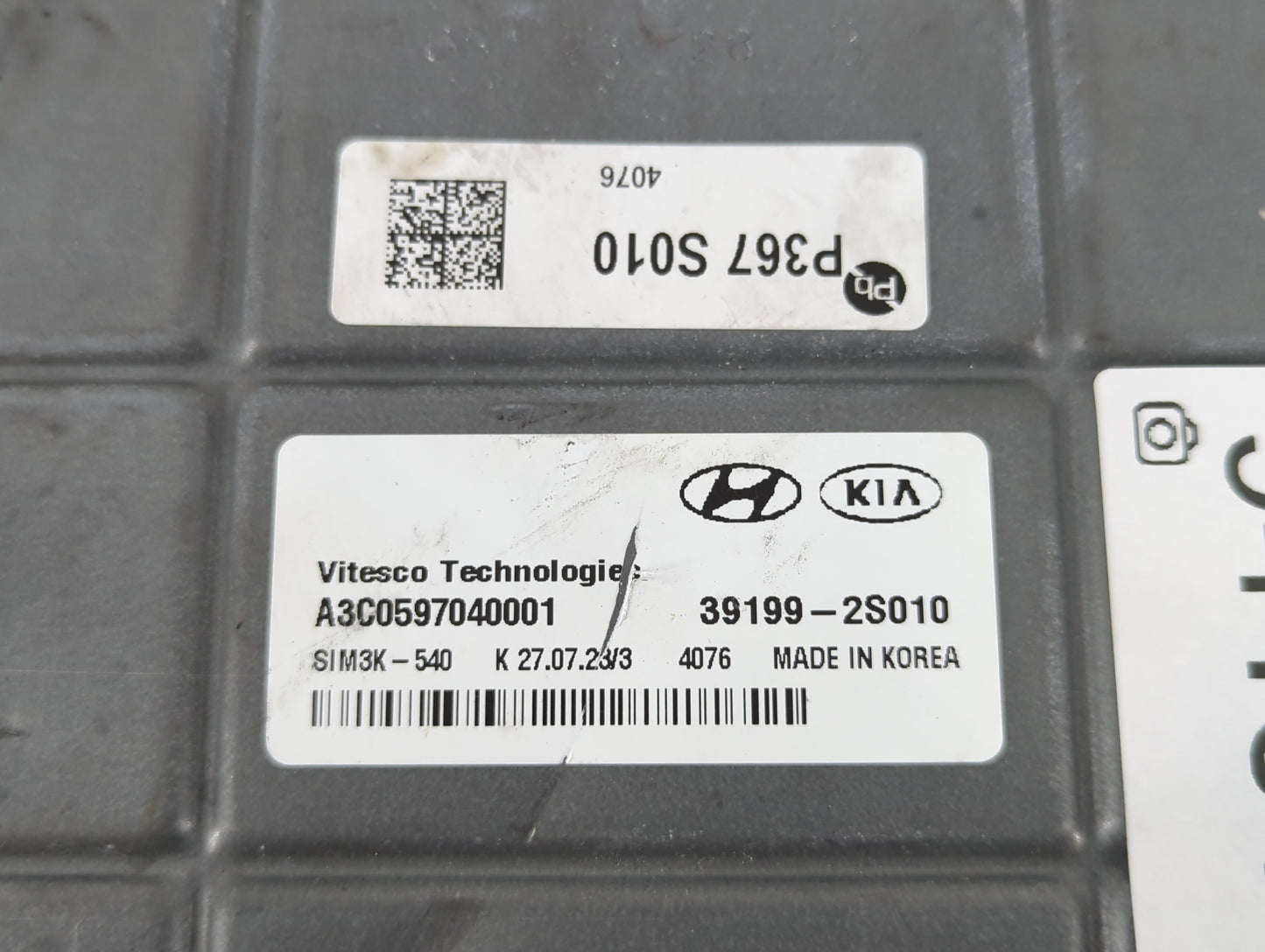 2024 Kia Sportage PCM Engine Control Computer ECU ECM PCU OEM P/N:39199-2S010 Fits OEM Used Auto Parts - Oemusedautoparts1.c