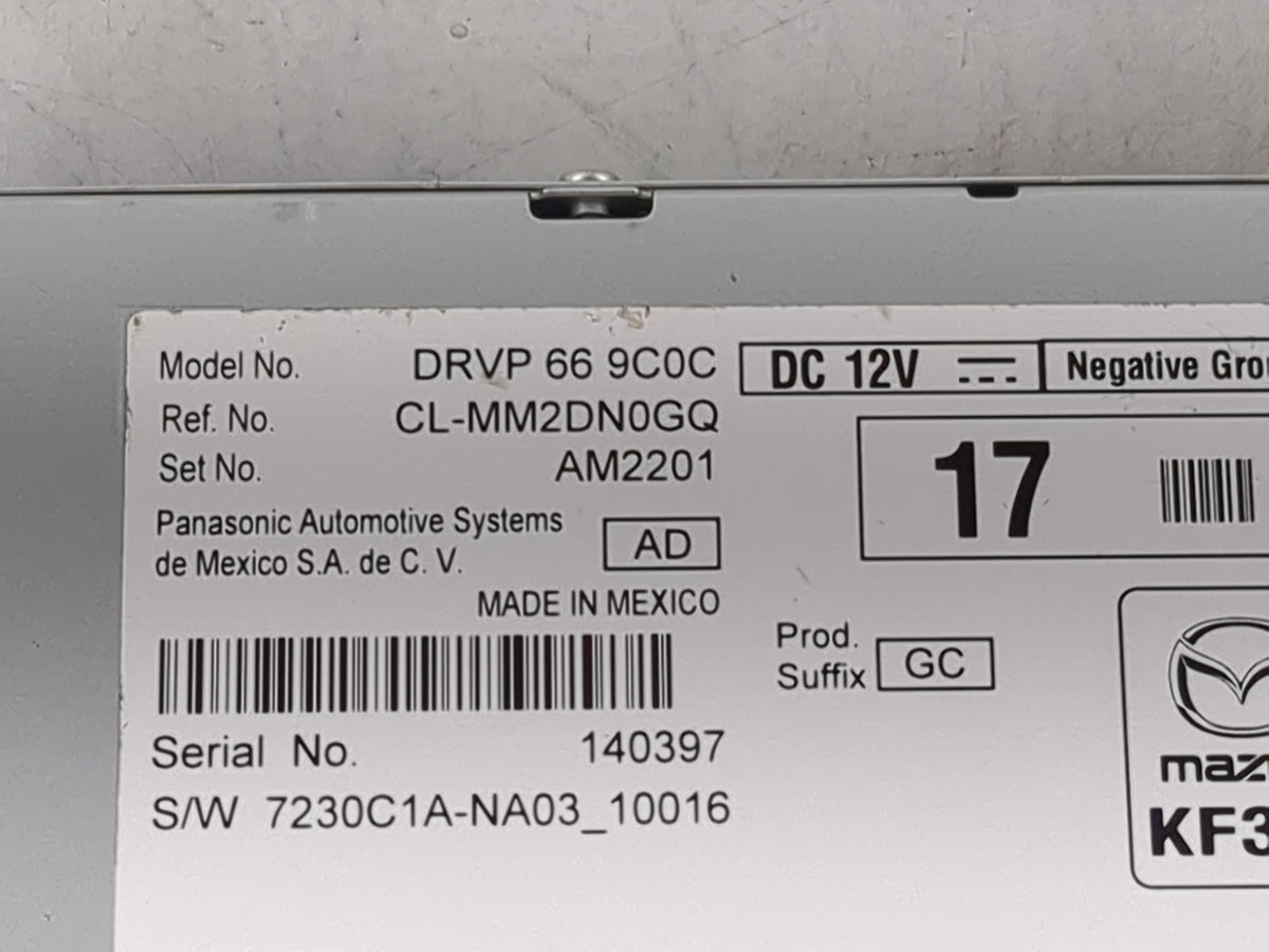 2024 Mazda Cx-30 Radio AM FM Cd Player Receiver Replacement P/N:DRVP 66 9C0C CL-MM2DN0GQ, AM2201, 7230C1A-NA03_10016 Fits OE