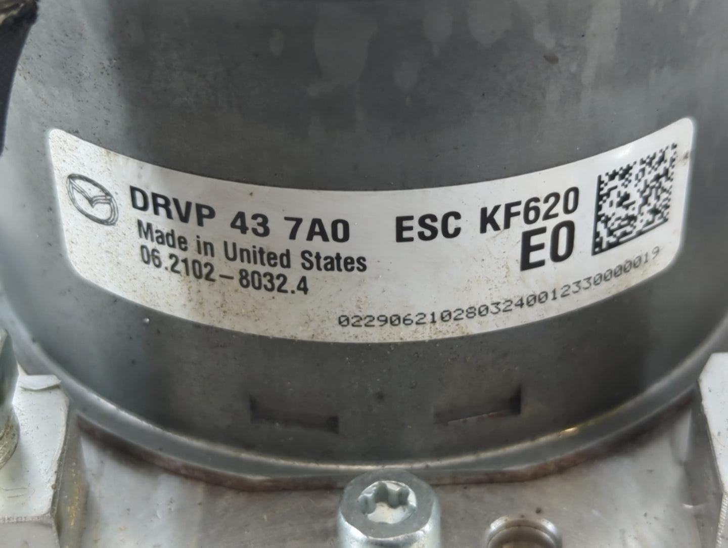 2024 Mazda Cx-30 ABS Pump Control Module Replacement P/N:DRVP 43 7A0 Fits OEM Used Auto Parts - Oemusedautoparts1.com
