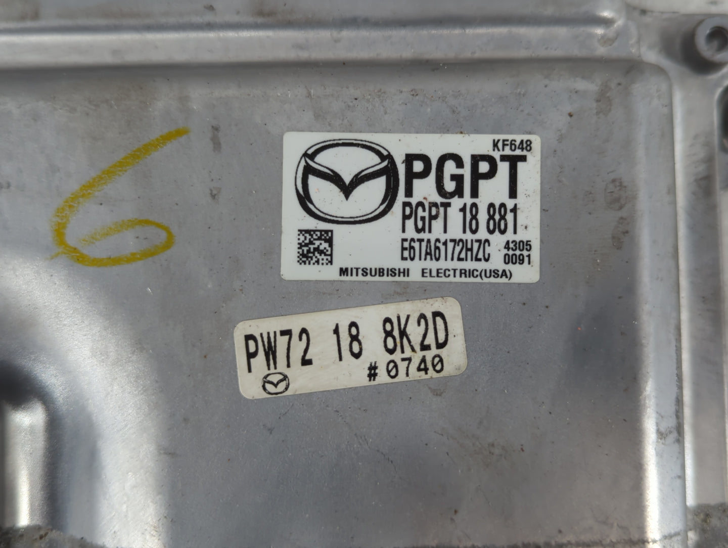 2024 Mazda Cx-30 PCM Engine Control Computer ECU ECM PCU OEM P/N:PGPT 18 881 PW72 189 8K2D Fits OEM Used Auto Parts - Oemuse