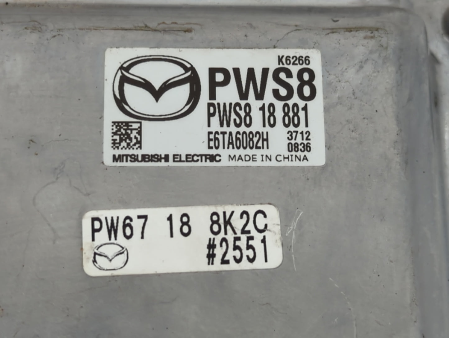 2024 Mazda Cx-5 PCM Engine Control Computer ECU ECM PCU OEM P/N:PWS8 18 881 Fits OEM Used Auto Parts - Oemusedautoparts1.com