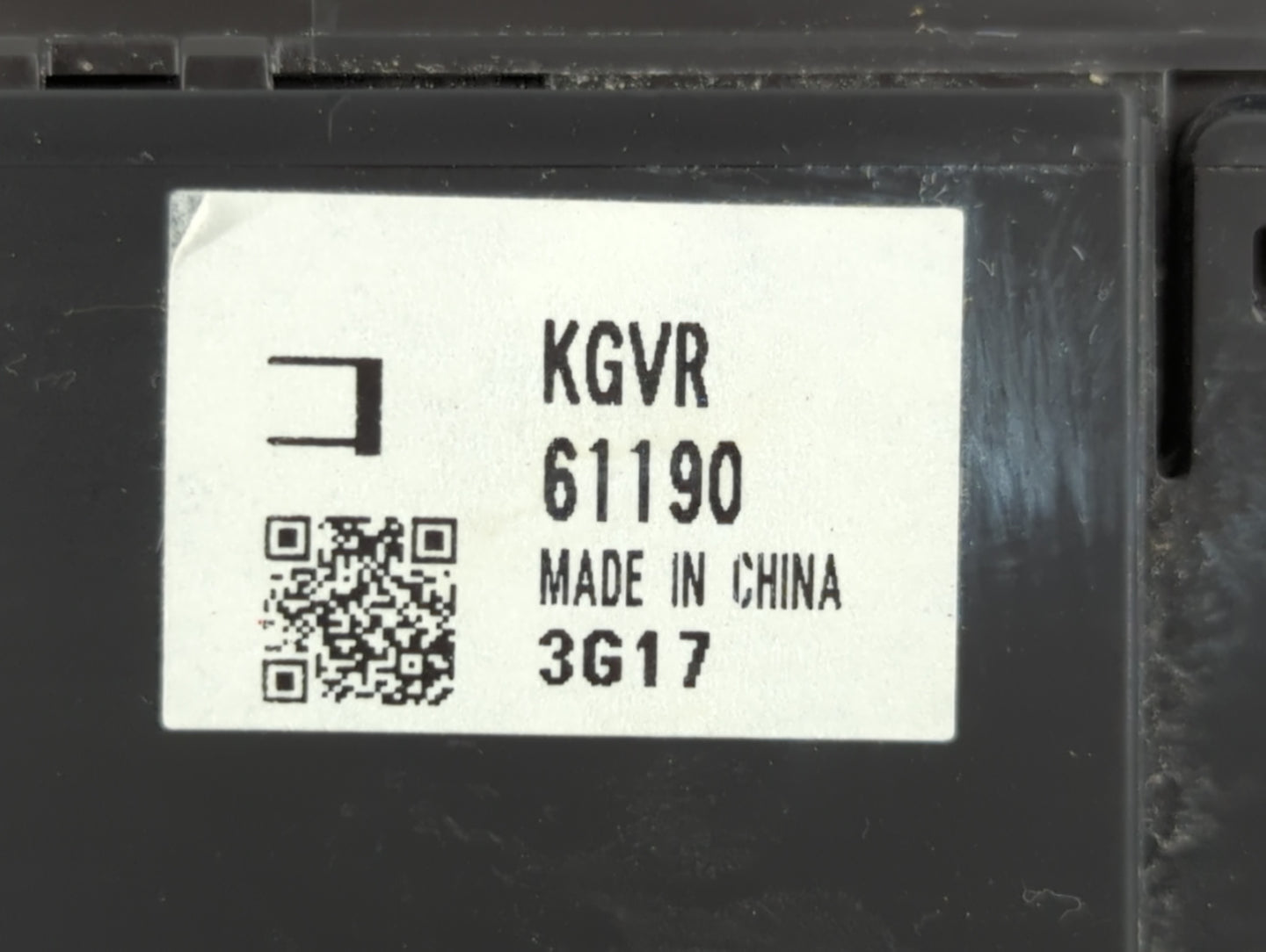 2024 Mazda Cx-5 Climate Control Module Temperature AC/Heater Replacement P/N:KGVR 61190 Fits OEM Used Auto Parts - Oemusedau