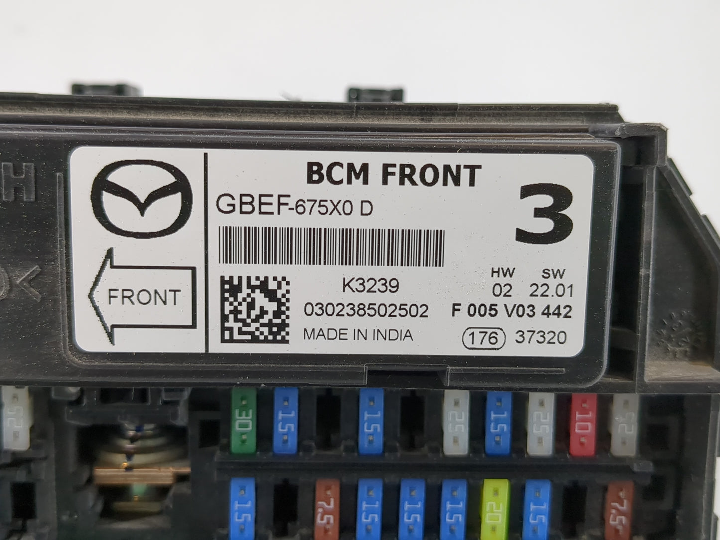 2024 Mazda Cx-5 Fusebox Fuse Box Panel Relay Module P/N:GBEF-675X0 D Fits OEM Used Auto Parts - Oemusedautoparts1.com
