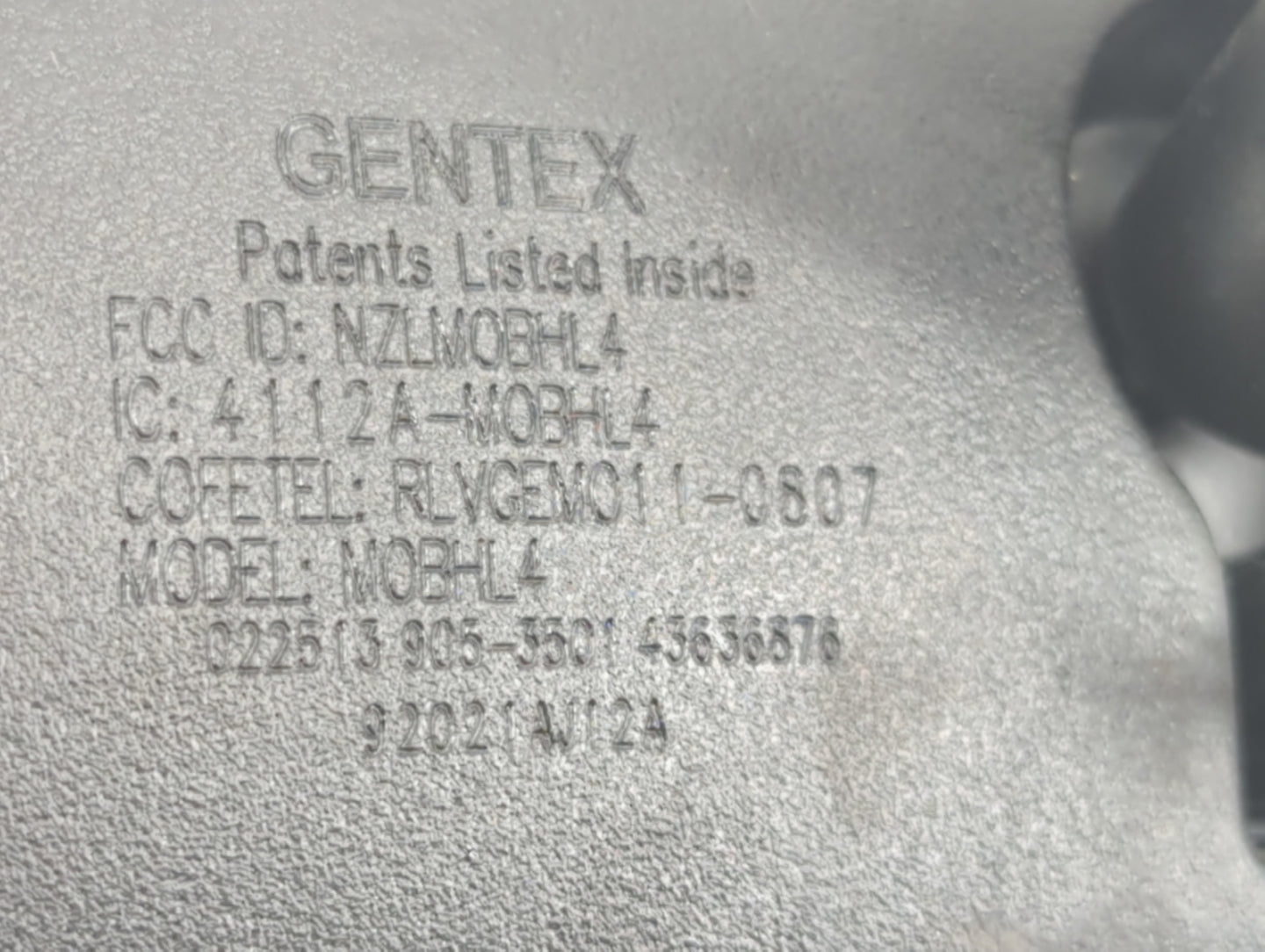 2024 Mazda Cx-5 Interior Rear View Mirror Replacement OEM P/N:4112A-MOBHL4 Fits OEM Used Auto Parts - Oemusedautoparts1.com