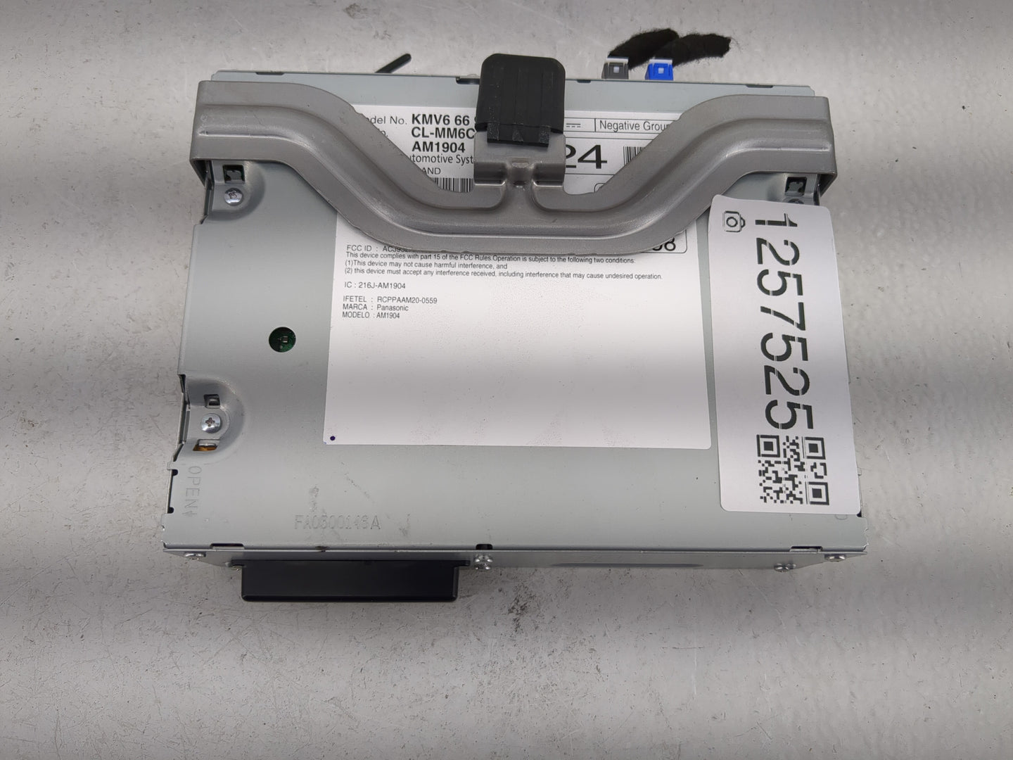 2024 Mazda Cx-9 Radio AM FM Cd Player Receiver Replacement P/N:KMV6 66 9C0F Fits OEM Used Auto Parts - Oemusedautoparts1.com