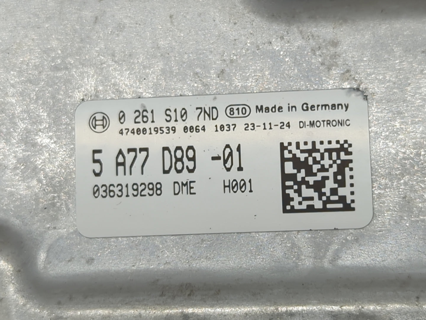 2024 Mini Countryman PCM Engine Control Computer ECU ECM PCU OEM P/N:036319298 5A77D89-01, 0 261 S10 7ND Fits OEM Used Auto 