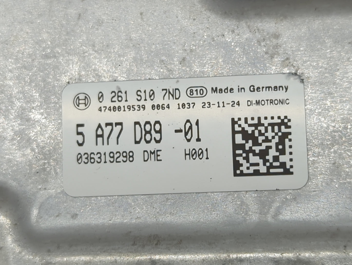 2024 Mini Countryman PCM Engine Control Computer ECU ECM PCU OEM P/N:036319298 5A77D89-01, 0 261 S10 7ND Fits OEM Used Auto 