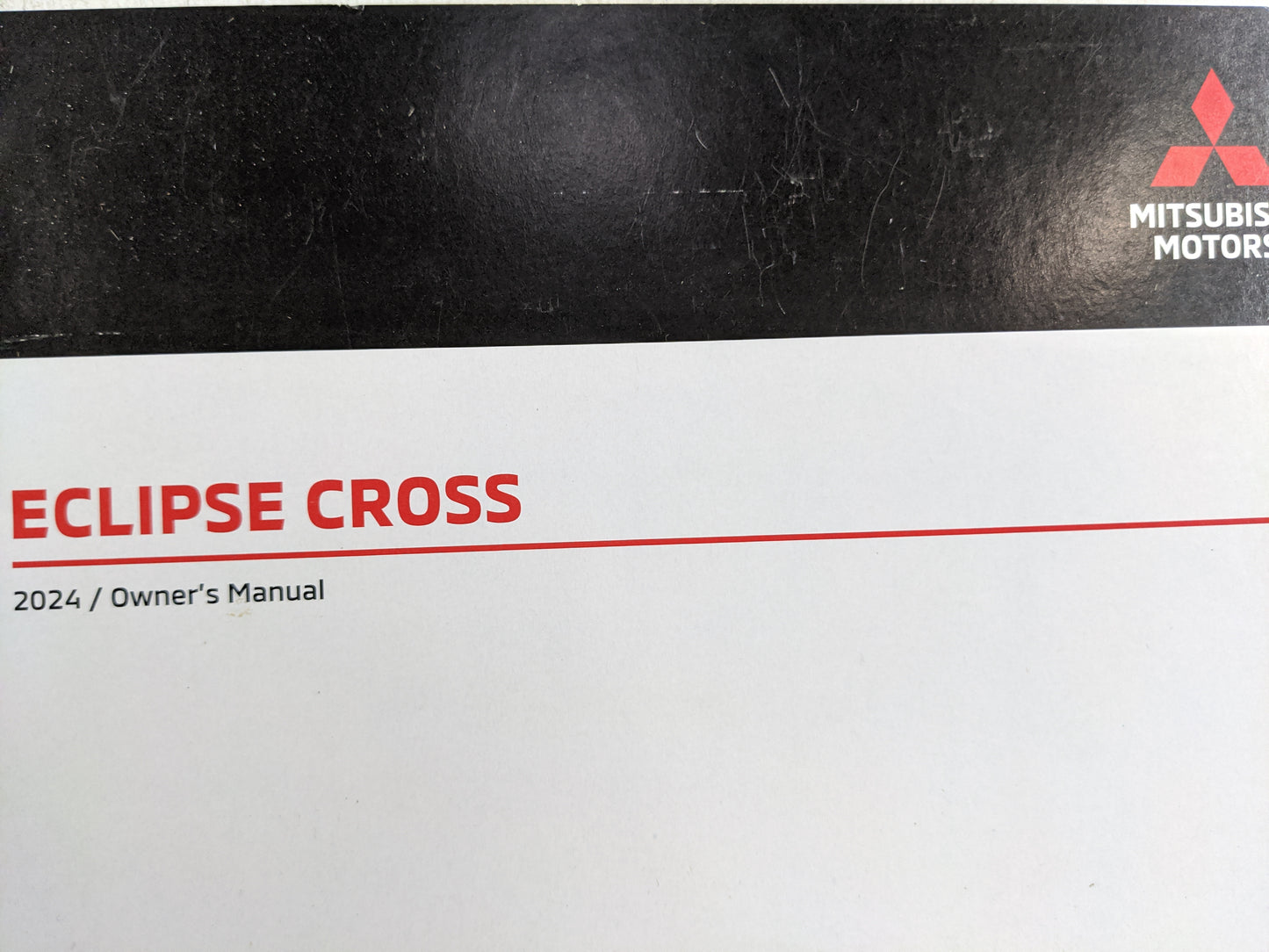 2024 Mitsubishi Eclipse Cross Owners Manual Book Guide OEM Used Auto Parts - Oemusedautoparts1.com