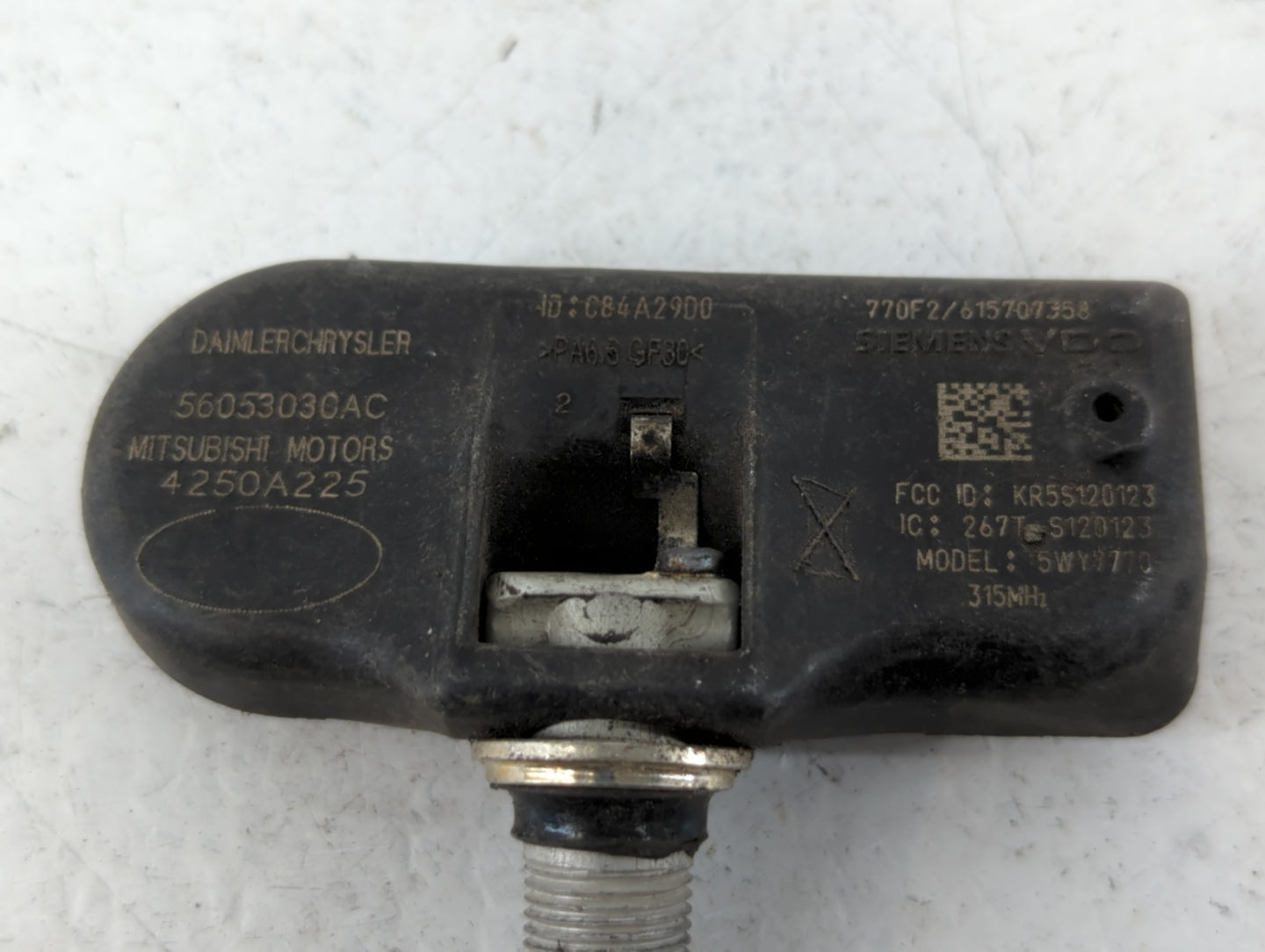 2024 Mitsubishi Eclipse Cross Tire Pressure Monitoring System Sensor Tpms - Oemusedautoparts1.com