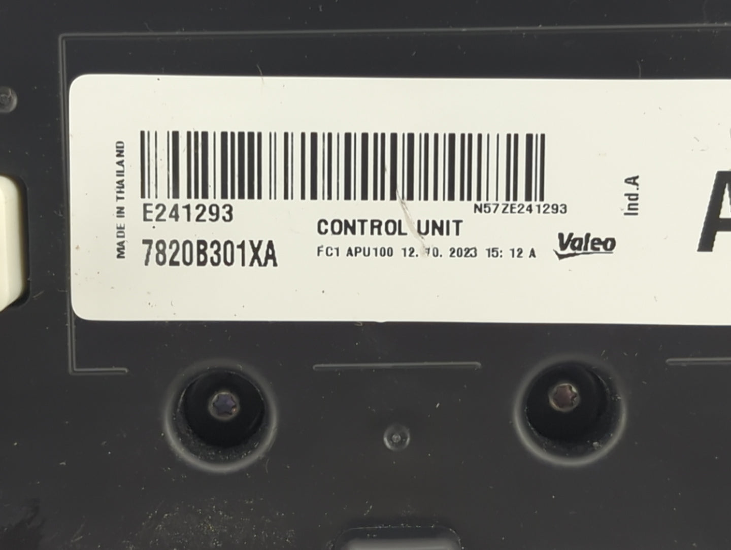 2024 Mitsubishi Mirage Ac Heater Climate Control 7820b301xa|e241293 - Oemusedautoparts1.com