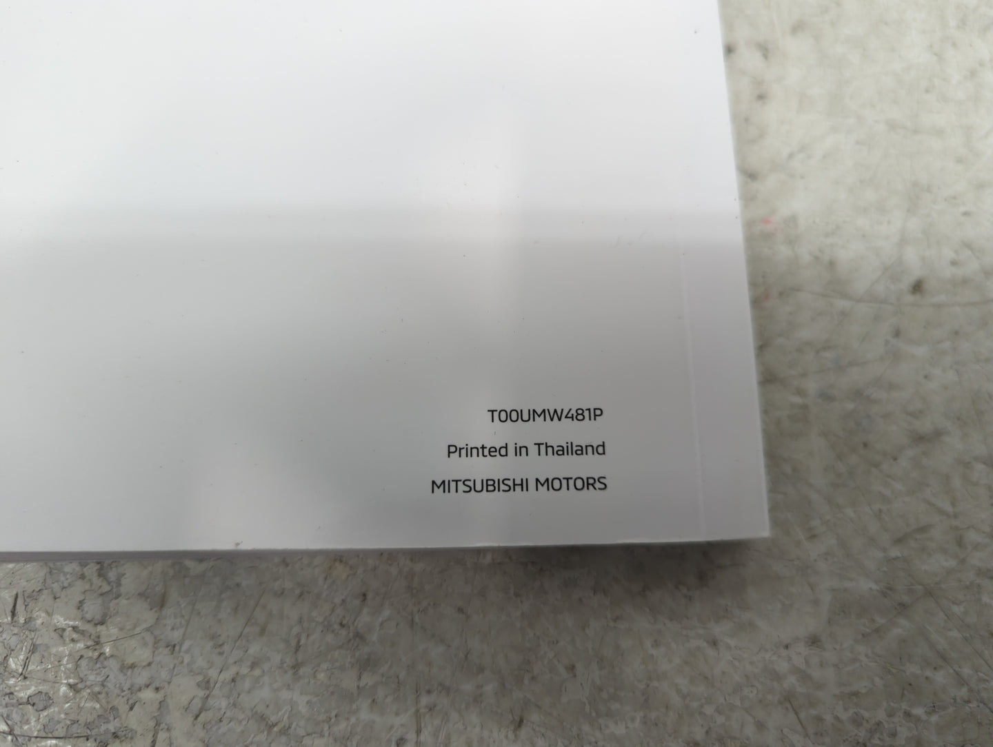 2024 Mitsubishi Mirage G4 Owners Manual Book Guide P/N:T00UMW481P OEM Used Auto Parts - Oemusedautoparts1.com