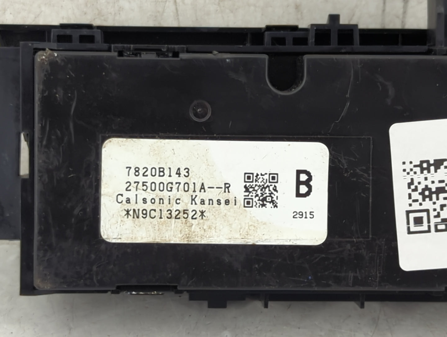2024 Mitsubishi Outlander Climate Control Module Temperature AC/Heater Replacement P/N:7820B143 Fits OEM Used Auto Parts - O