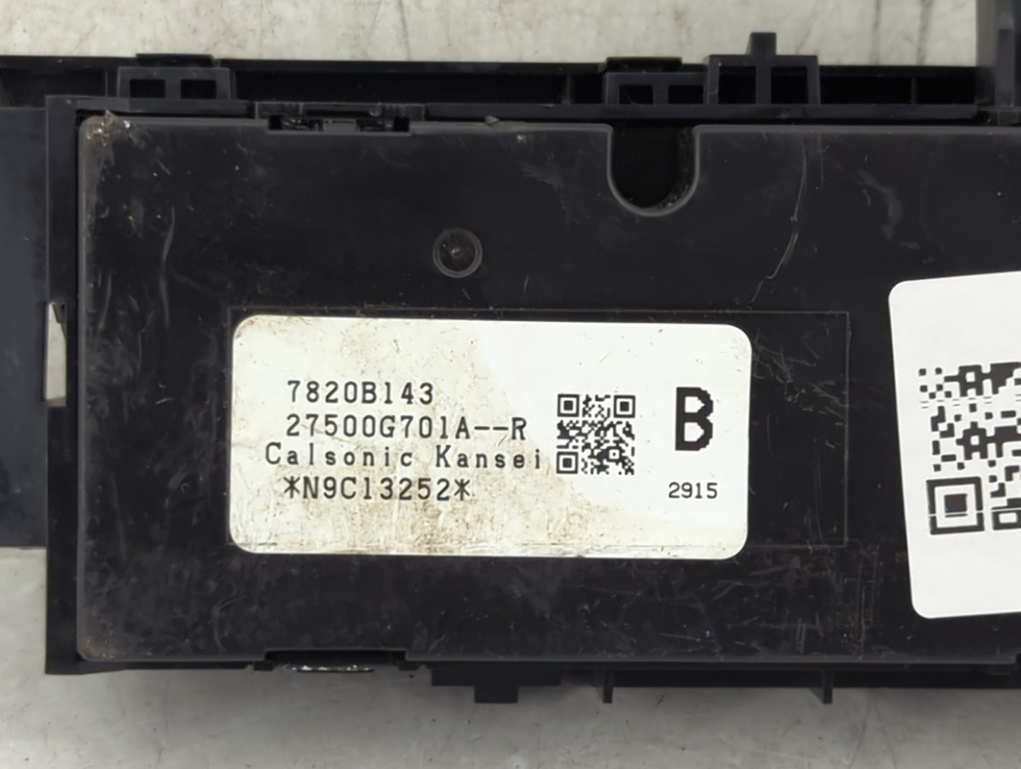 2024 Mitsubishi Outlander Climate Control Module Temperature AC/Heater Replacement P/N:7820B143 Fits OEM Used Auto Parts - O