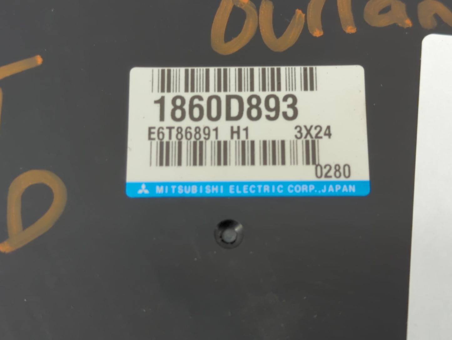 2024 Mitsubishi Outlander Sport PCM Engine Control Computer ECU ECM PCU OEM P/N:1860D893 Fits OEM Used Auto Parts - Oemuseda