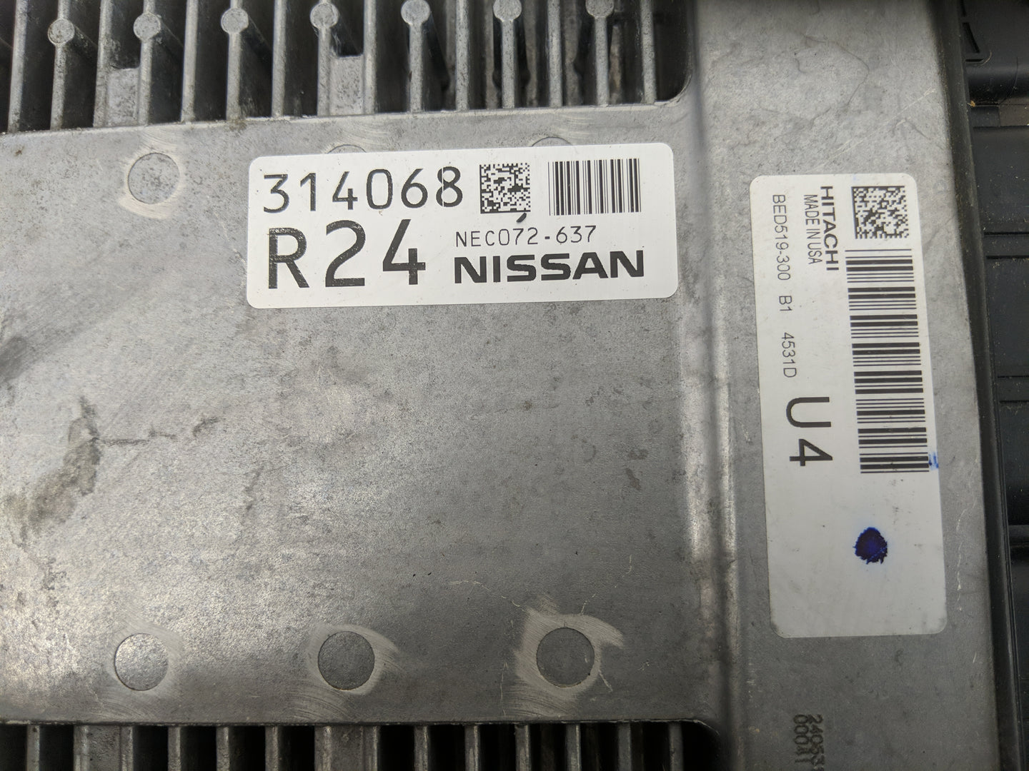 2024 Nissan Frontier PCM Engine Control Computer ECU ECM PCU OEM P/N:BED519-300 NEC072-637 Fits OEM Used Auto Parts - Oemuse