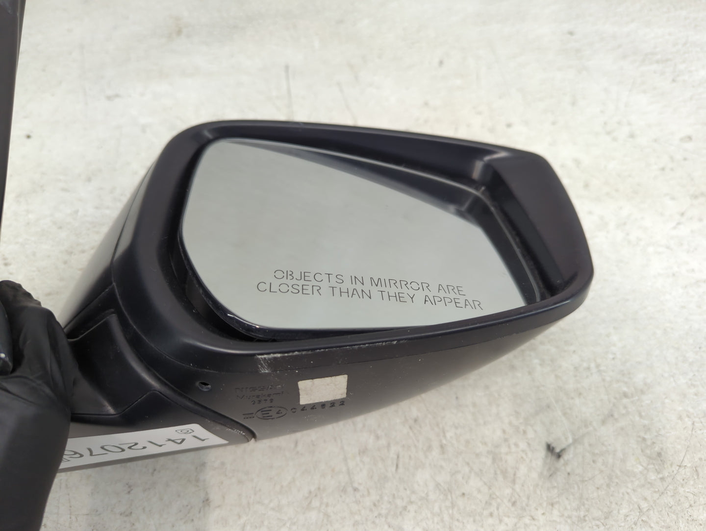 2024 Nissan Kicks Passenger Right Side View Manual Door Mirror Black - Oemusedautoparts1.com