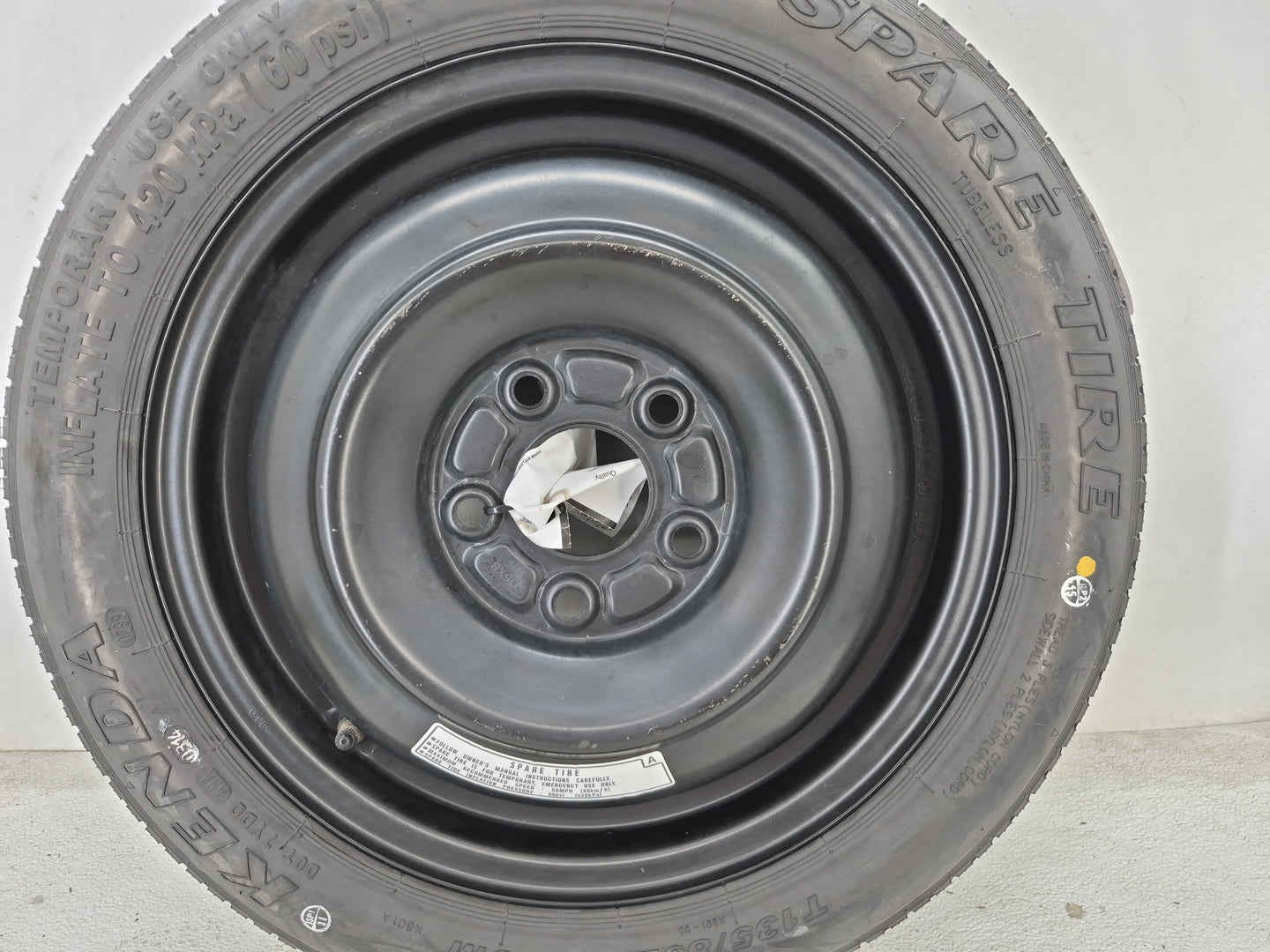 2018-2022 Nissan Kicks Spare Donut Tire Wheel Rim Oem - Oemusedautoparts1.com