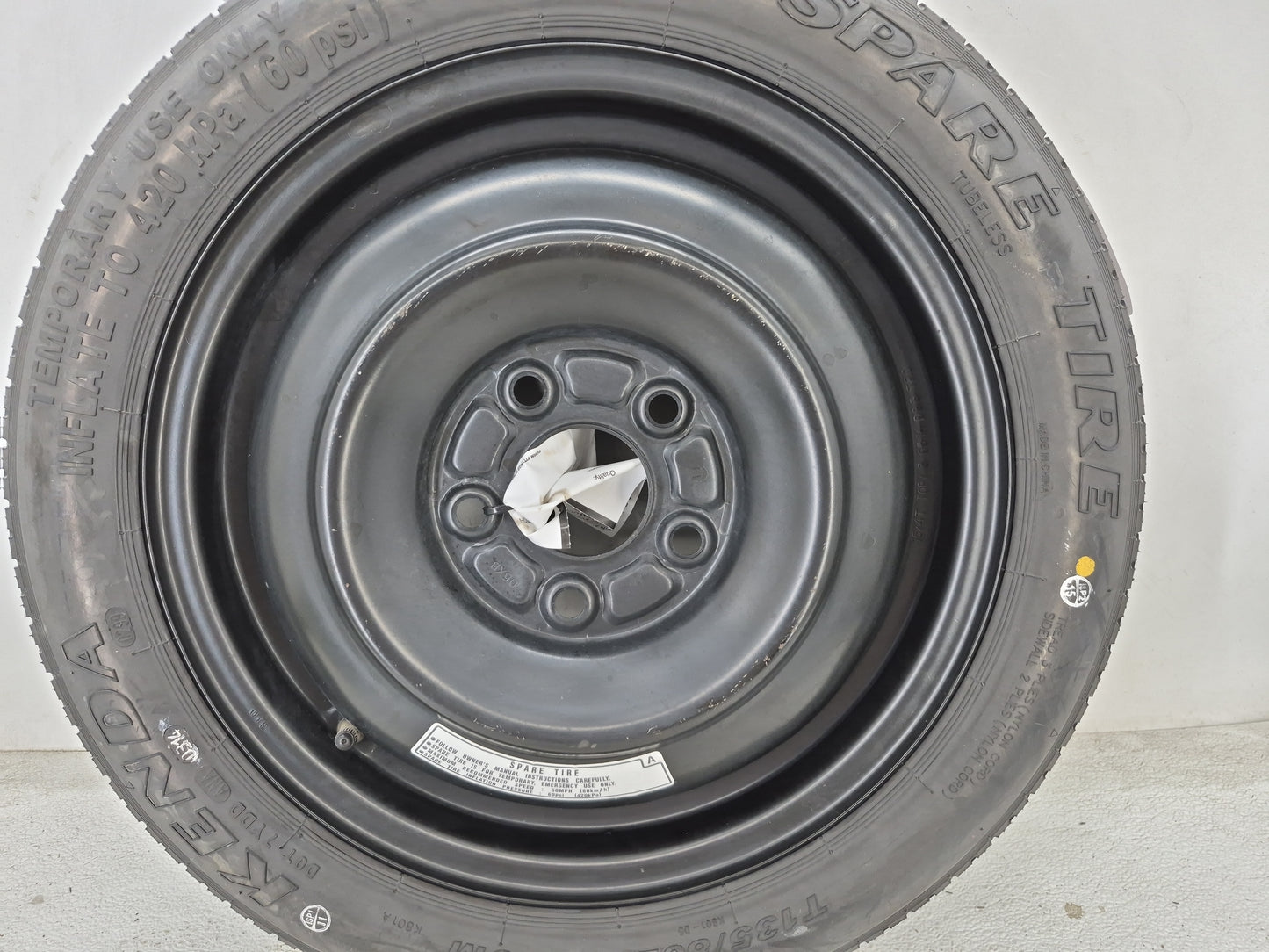 2018-2022 Nissan Kicks Spare Donut Tire Wheel Rim Oem - Oemusedautoparts1.com