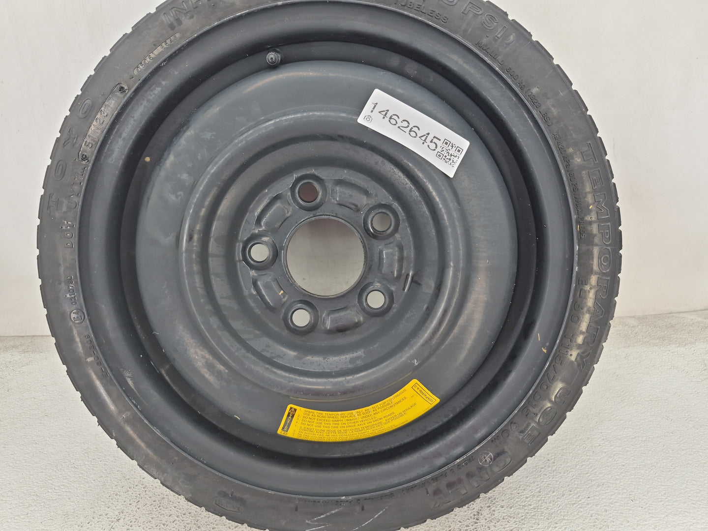 2018-2022 Nissan Kicks Spare Donut Tire Wheel Rim Oem 1462645 - Oemusedautoparts1.com