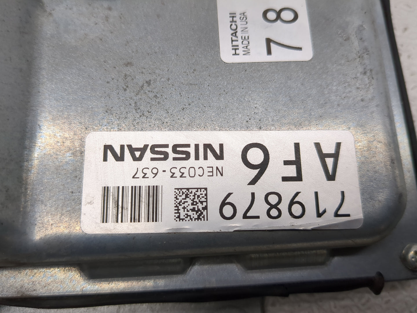 2020-2022 Nissan Murano PCM Engine Control Computer ECU ECM PCU OEM P/N:NEC033-637 Fits Fits 2020 2021 2022 OEM Used Auto Pa