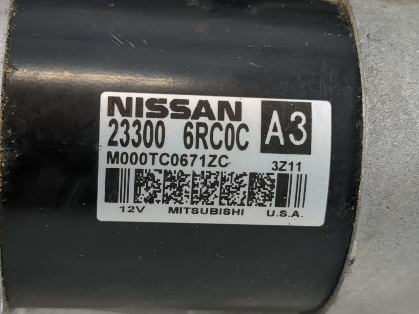 2022 Nissan Rogue Car Starter Motor Solenoid OEM P/N:A3 23300 6RC0C Fits OEM Used Auto Parts - Oemusedautoparts1.com