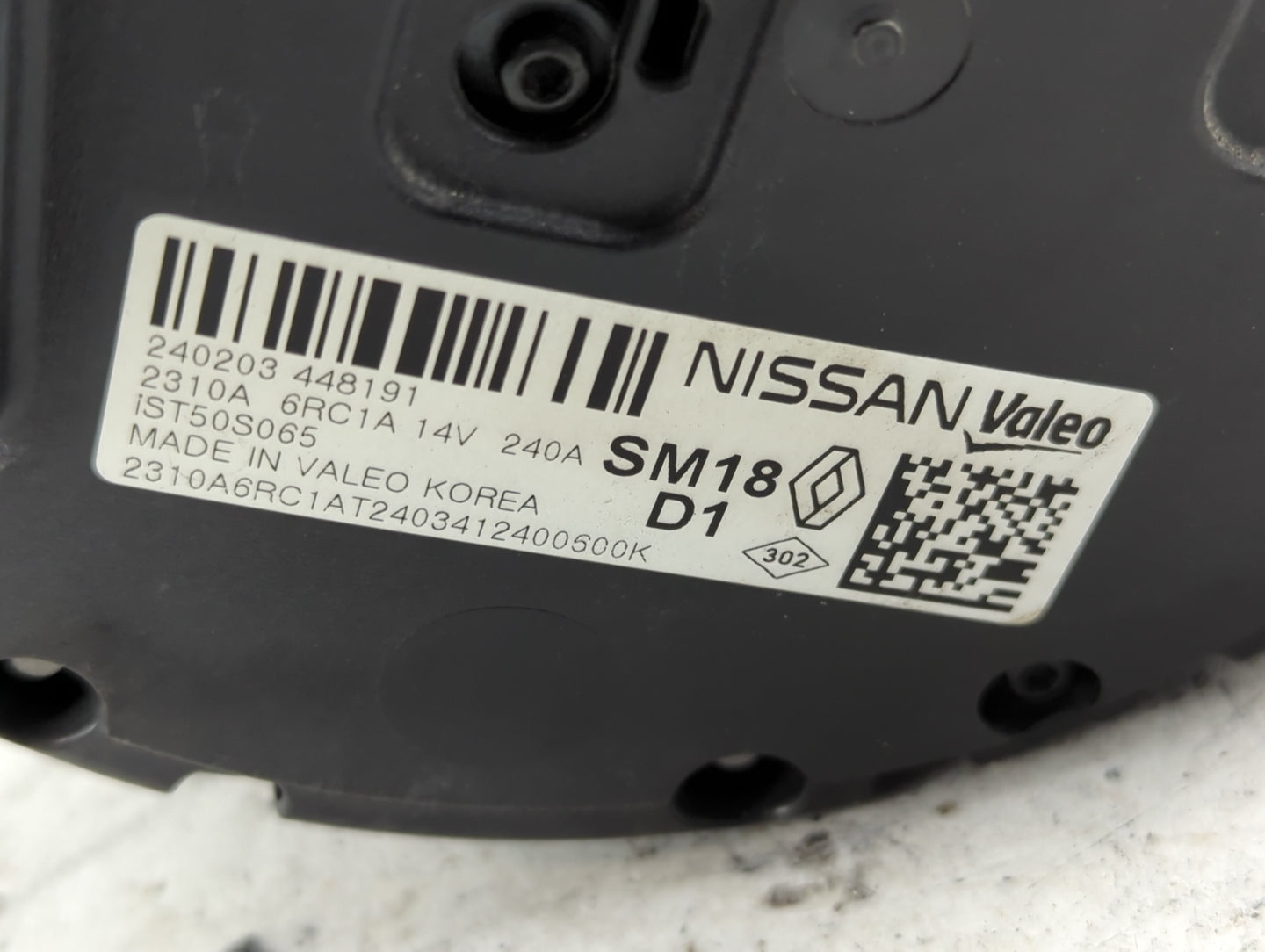 2024 Nissan Rogue Alternator Replacement Generator Charging Assembly Engine OEM P/N:2310A 6RC1A Fits OEM Used Auto Parts - O