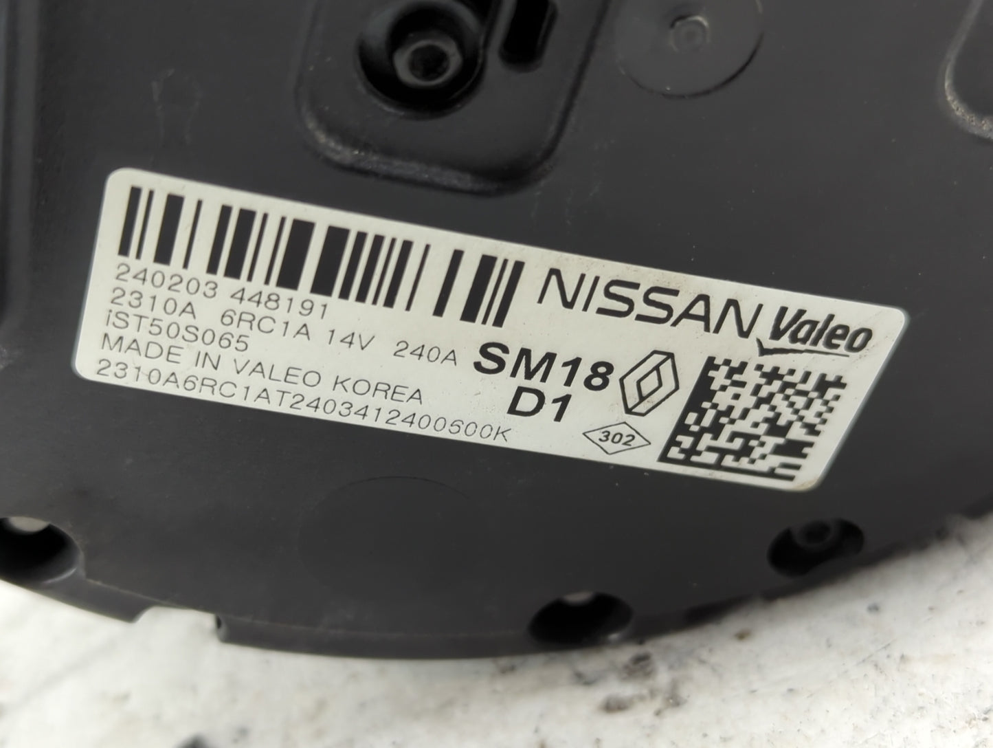 2024 Nissan Rogue Alternator Replacement Generator Charging Assembly Engine OEM P/N:2310A 6RC1A Fits OEM Used Auto Parts - O
