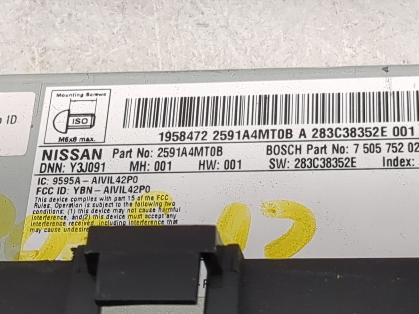 2024 Nissan Rogue Information Display Screen - Oemusedautoparts1.com