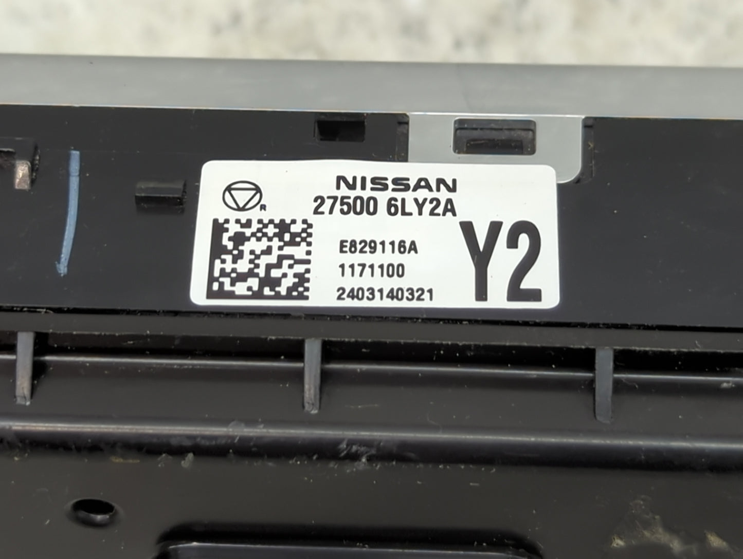 2024 Nissan Sentra Climate Control Module Temperature AC/Heater Replacement P/N:27500 6LY2A Fits OEM Used Auto Parts - Oemus