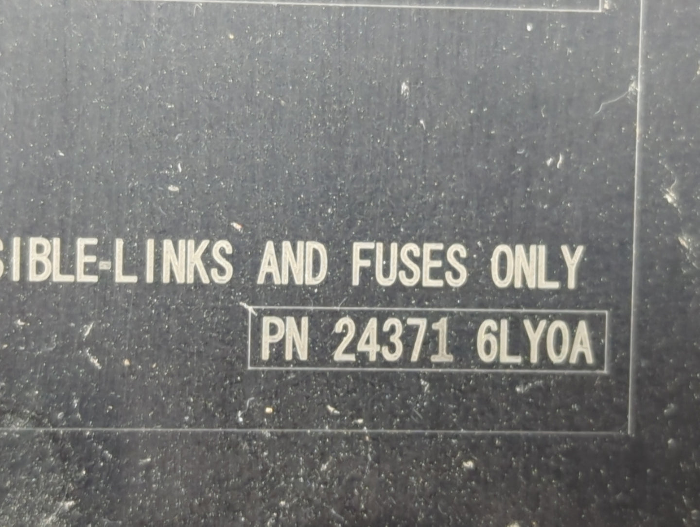 2020-2022 Nissan Sentra Fusebox Fuse Box Panel Relay Module P/N:24371 6LY0A Fits Fits 2020 2021 2022 OEM Used Auto Parts - O