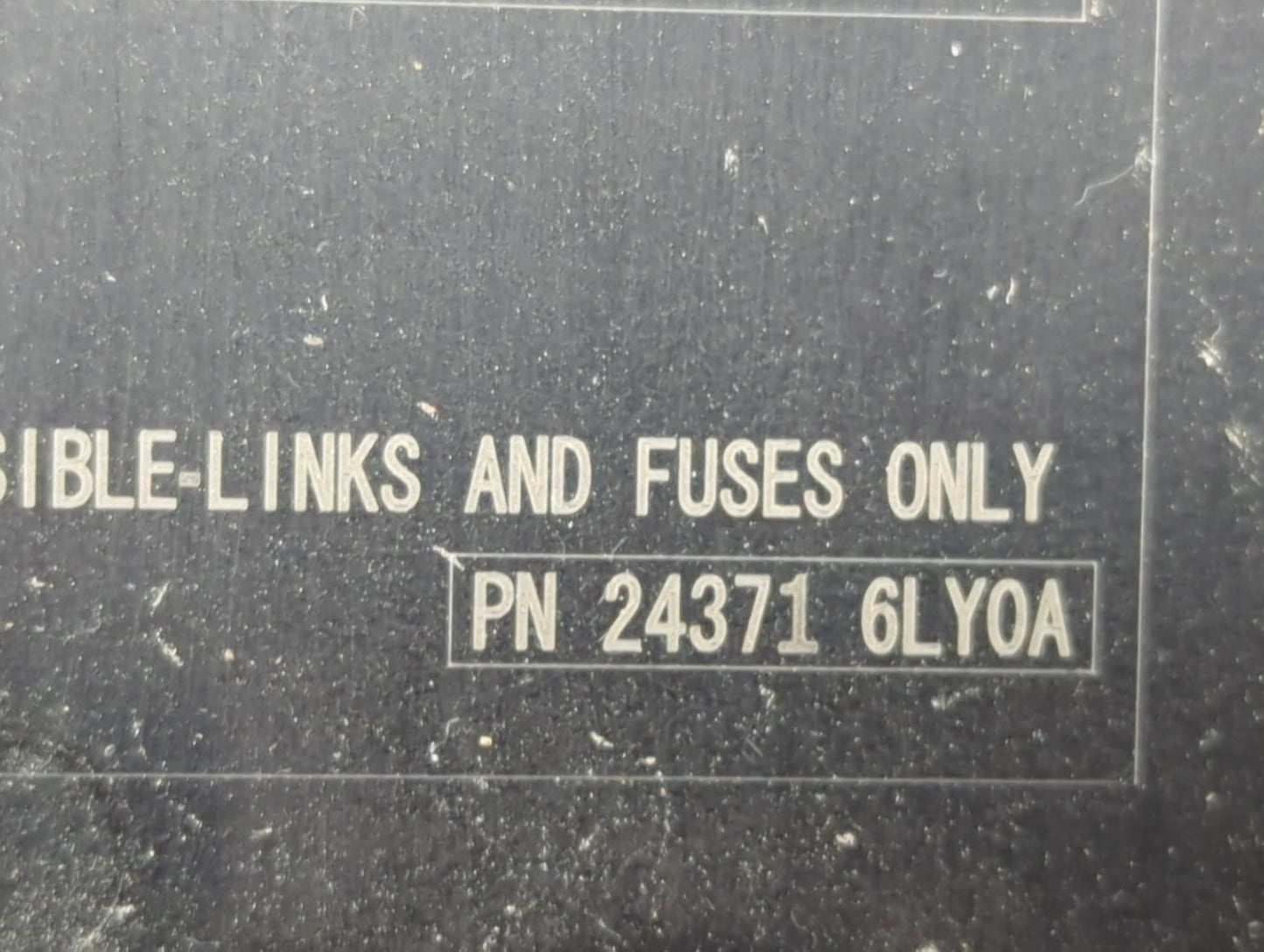 2020-2022 Nissan Sentra Fusebox Fuse Box Panel Relay Module P/N:24371 6LY0A Fits Fits 2020 2021 2022 OEM Used Auto Parts - O