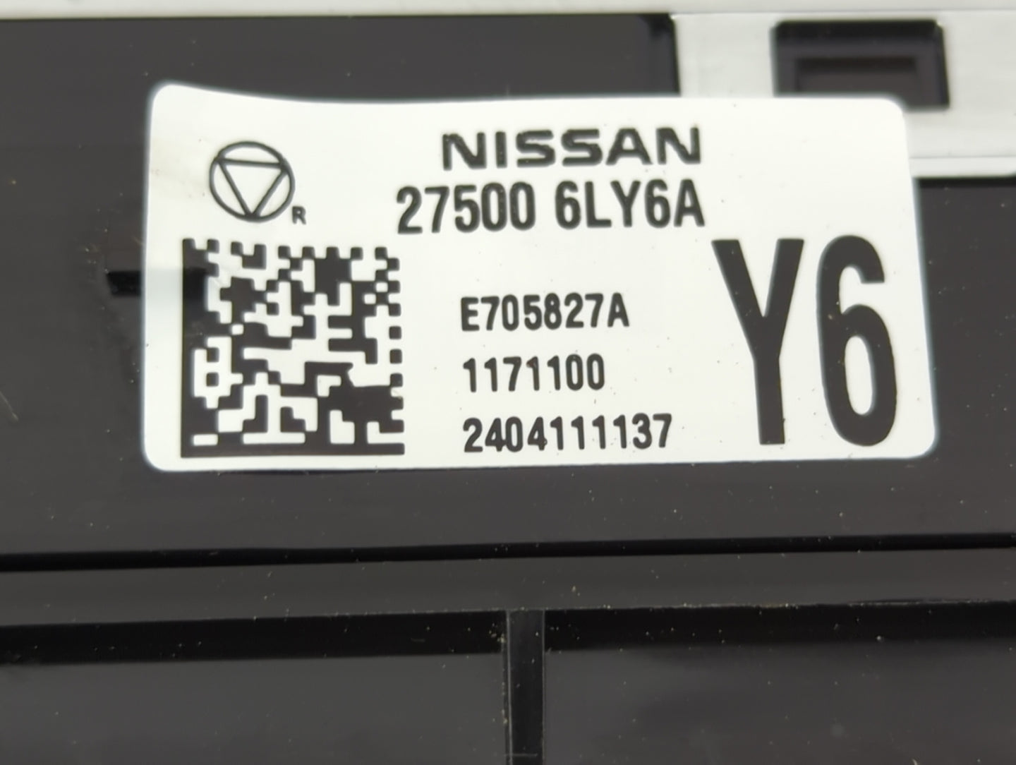2024 Nissan Sentra Climate Control Module Temperature AC/Heater Replacement P/N:27500 6LY6A Fits OEM Used Auto Parts - Oemus