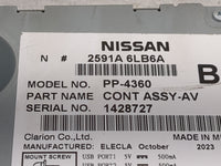 2024 Nissan Sentra Radio AM FM Cd Player Receiver Replacement P/N:2591A 6LB6A PP-4360, 2591A-6LW0C Fits OEM Used Auto Parts 