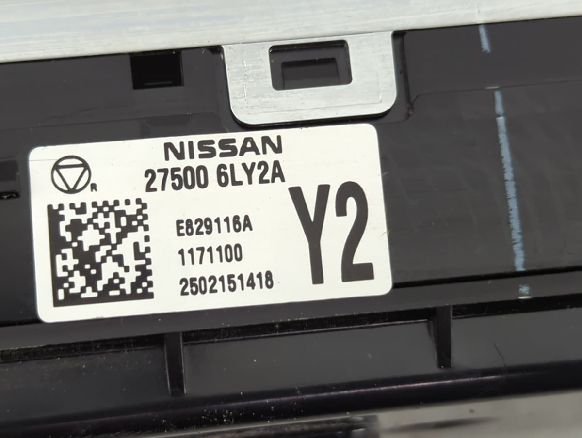 2024 Nissan Sentra Climate Control Module Temperature AC/Heater Replacement P/N:27500 6LY2A Fits OEM Used Auto Parts - Oemus