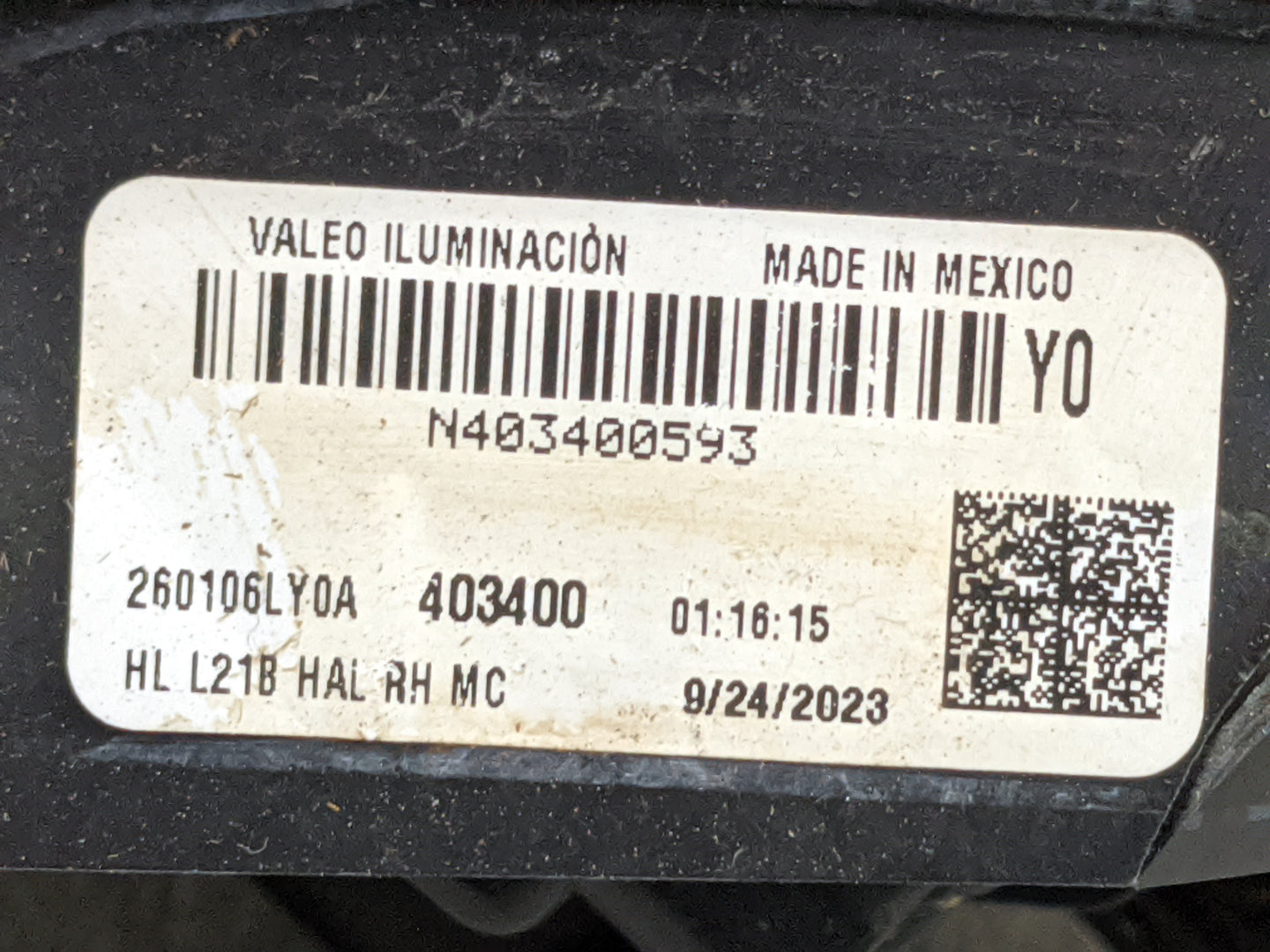 2024 Nissan Sentra Passenger Right Oem Head Light Headlight Lamp - Oemusedautoparts1.com