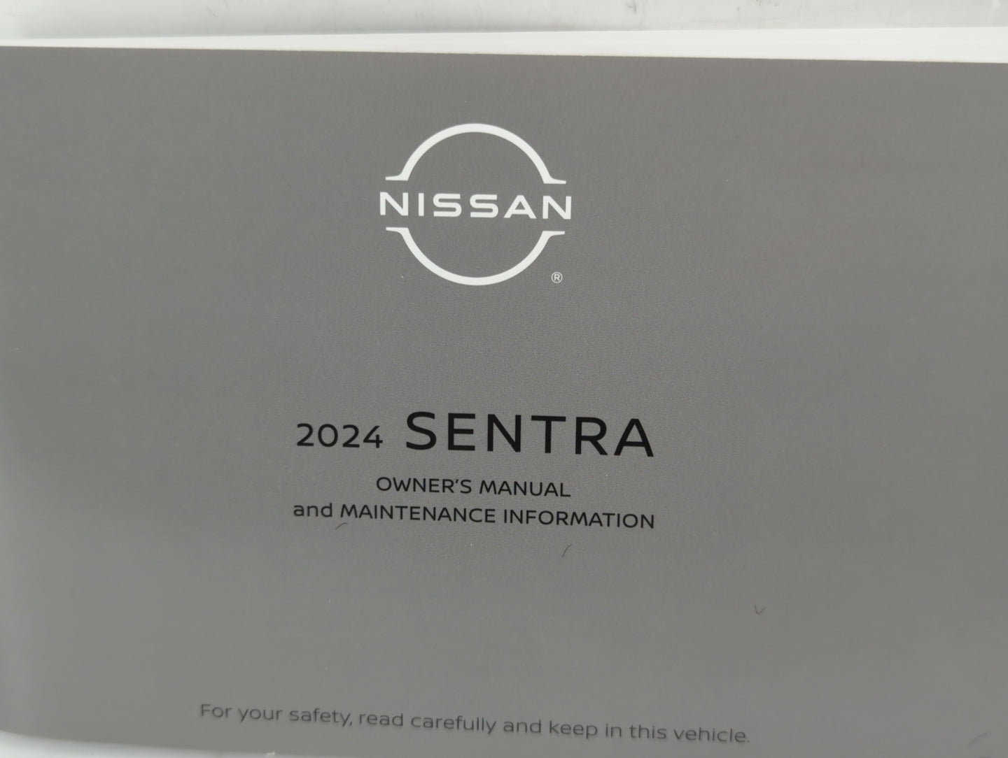 2024 Nissan Sentra Owners Manual Book Guide P/N:OM24EM OB18UO OEM Used Auto Parts - Oemusedautoparts1.com