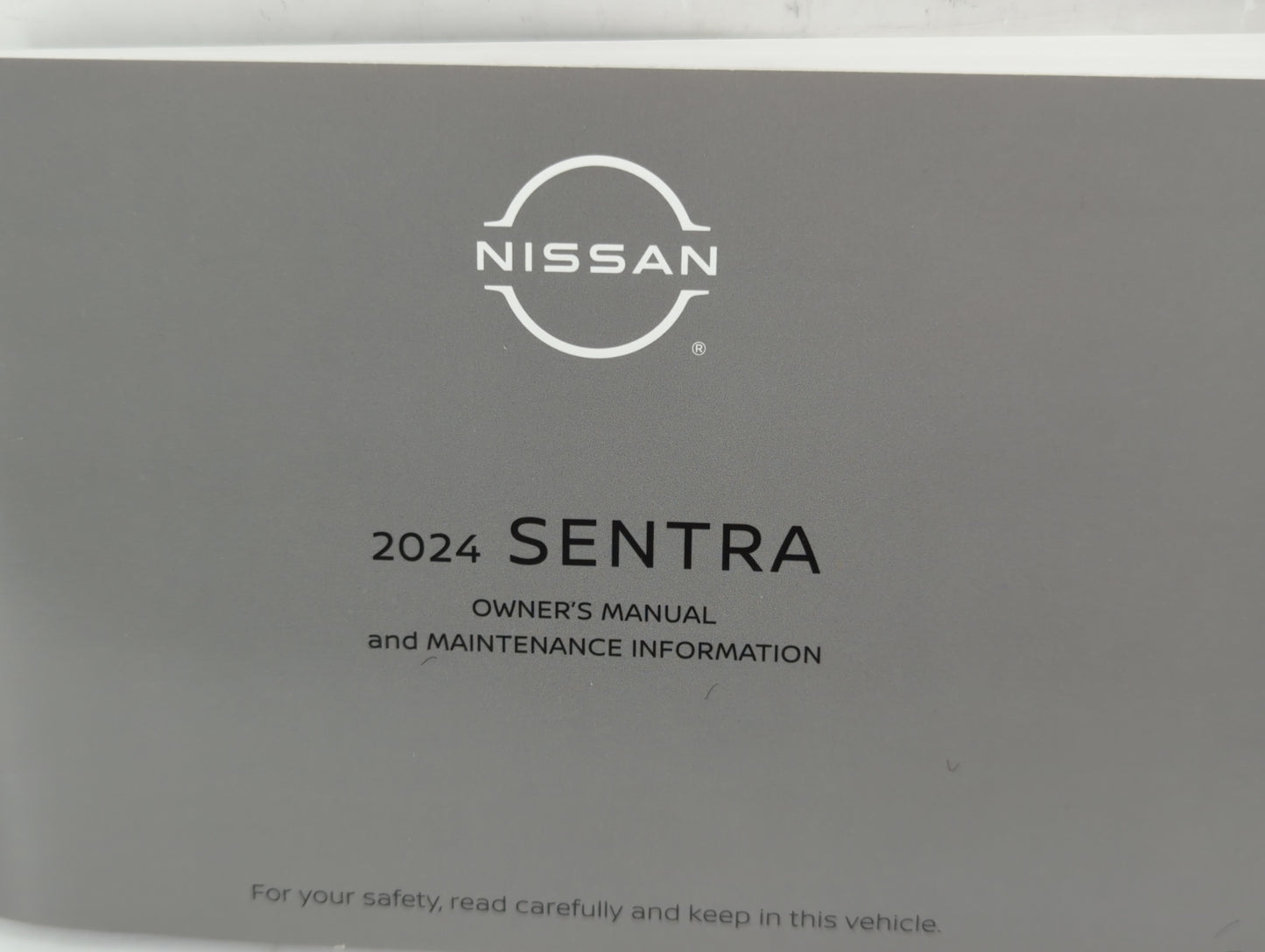 2024 Nissan Sentra Owners Manual Book Guide P/N:OM24EM OB18UO OEM Used Auto Parts - Oemusedautoparts1.com
