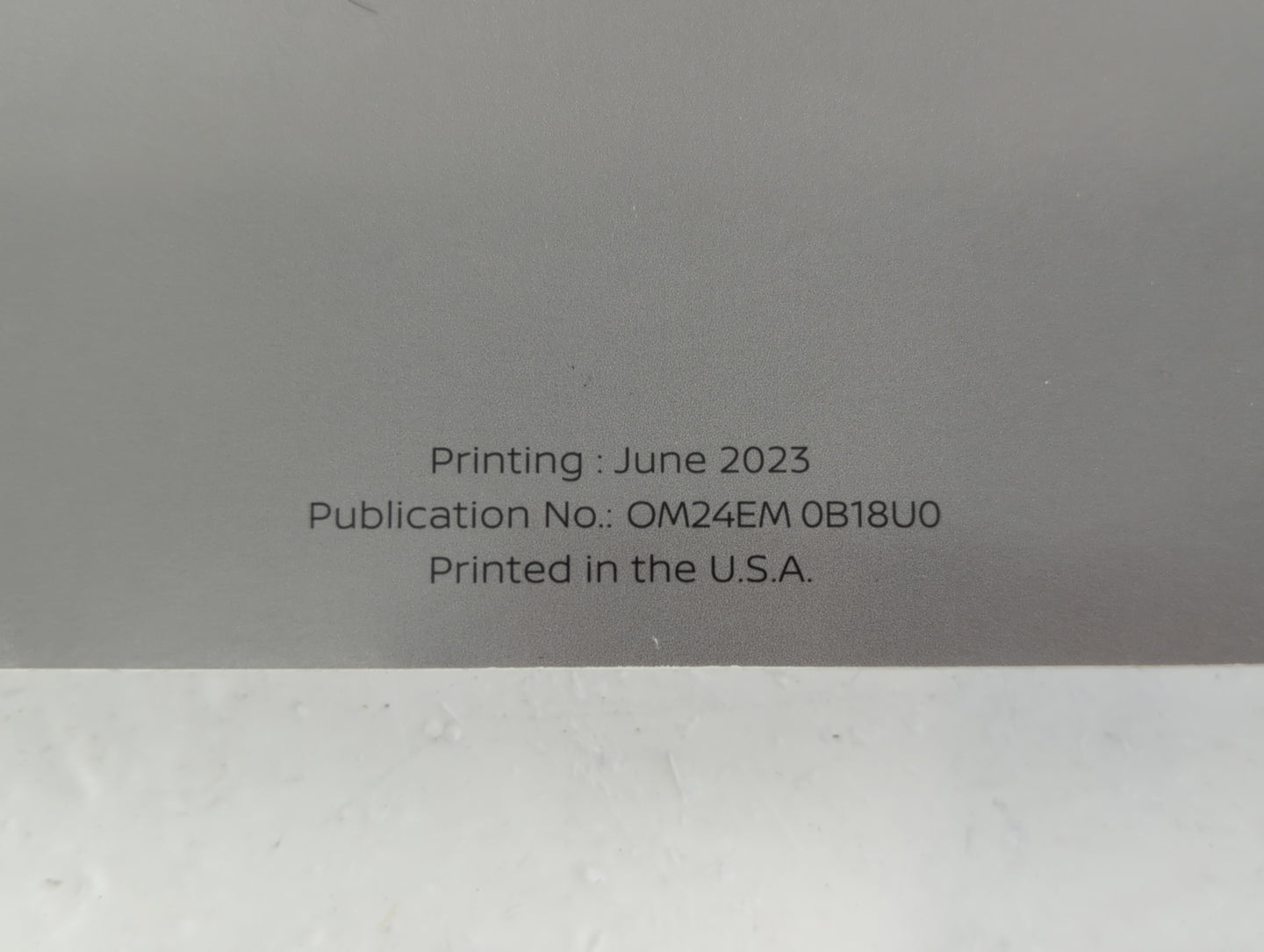 2024 Nissan Sentra Owners Manual Book Guide P/N:OM24EM OB18UO OEM Used Auto Parts - Oemusedautoparts1.com