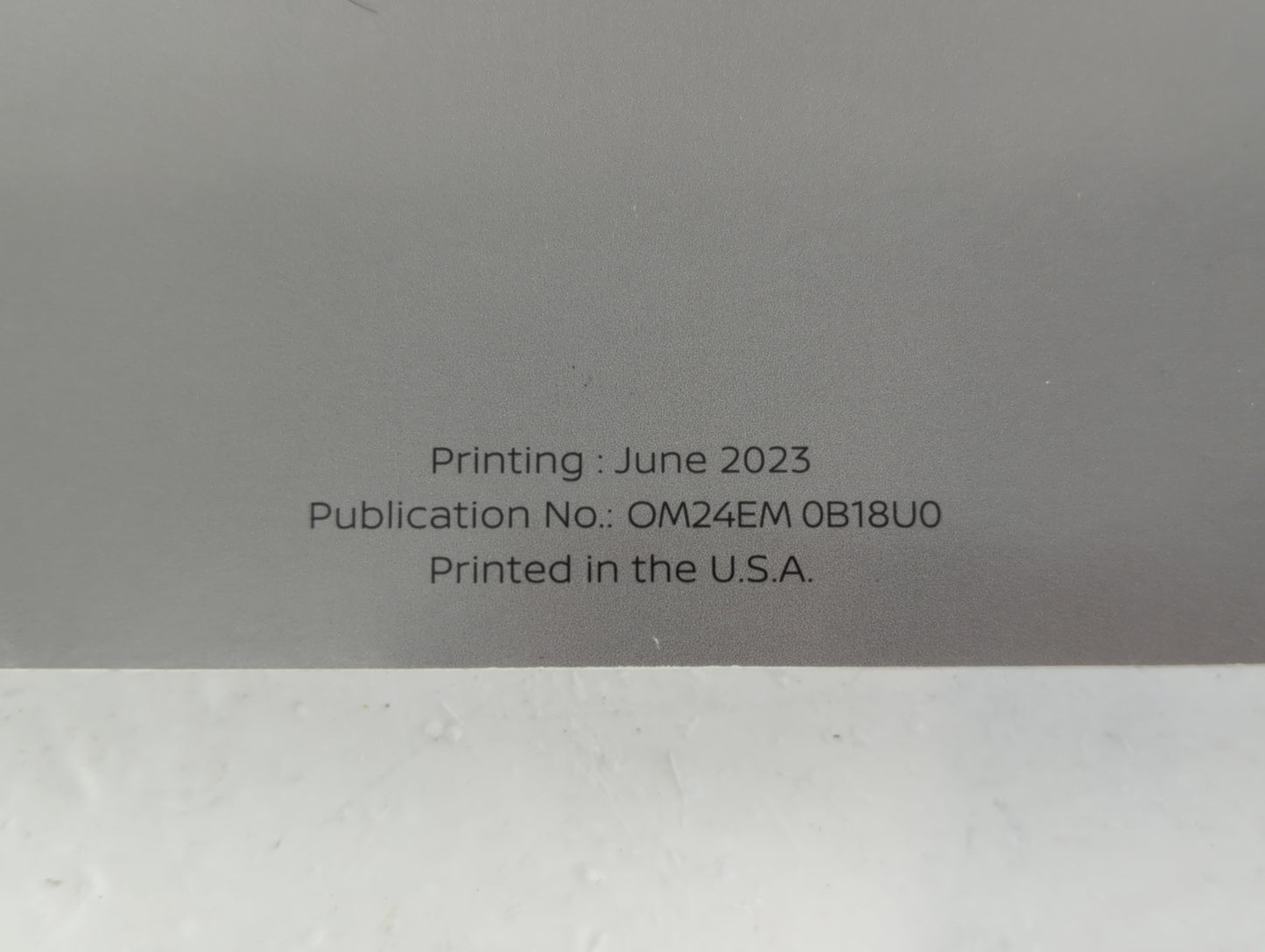 2024 Nissan Sentra Owners Manual Book Guide P/N:OM24EM OB18UO OEM Used Auto Parts - Oemusedautoparts1.com