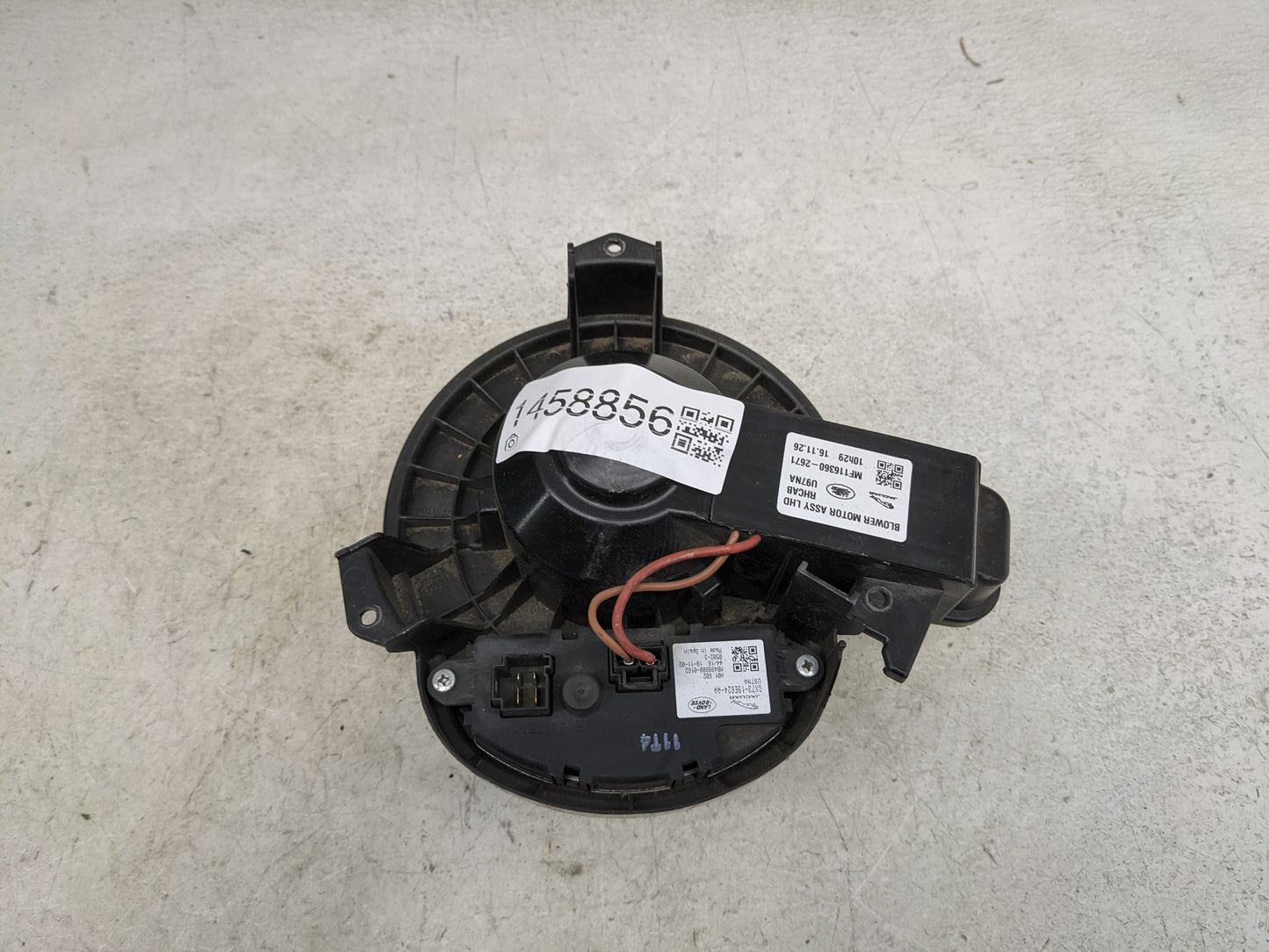 2024 Rover Velar Heater AC Blower Motor P/N:GX73-19E624-AA MF116360-2671 Fits OEM Used Auto Parts - Oemusedautoparts1.com