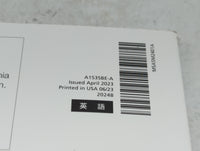 2024 Subaru Impreza Owners Manual Book Guide P/N:A1535BE-A OEM Used Auto Parts - Oemusedautoparts1.com