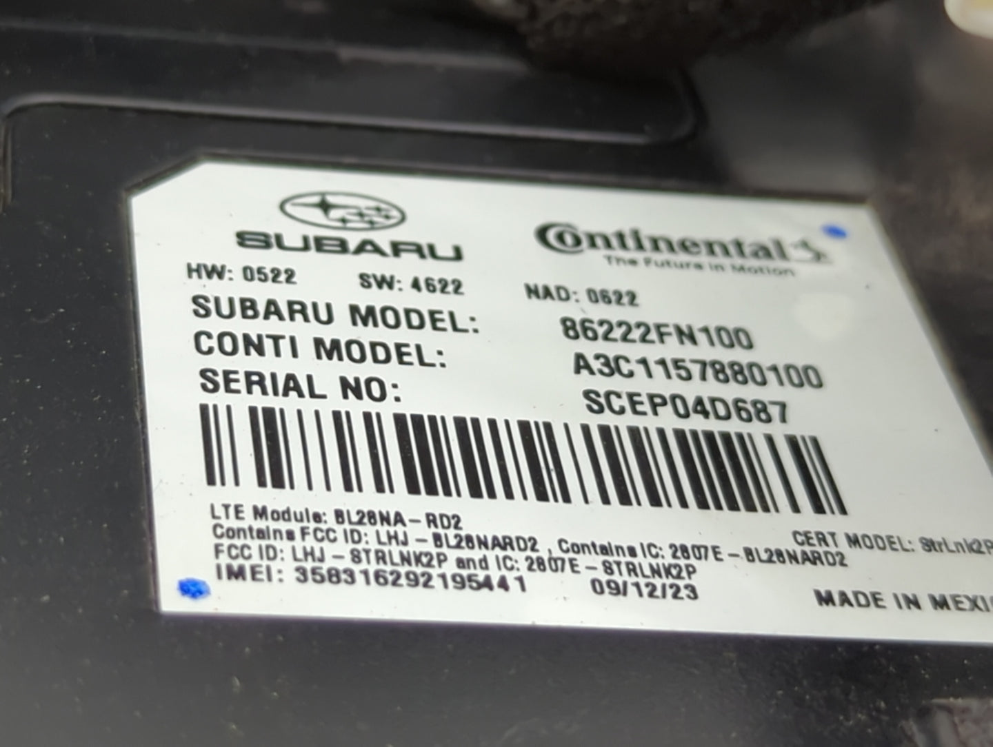 2024 Subaru Impreza Radio AM FM Cd Player Receiver Replacement P/N:86222FN100 A3C1157880100, SCEP04D687, BL28NA-RD2 Fits OEM
